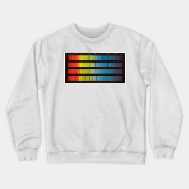 Spectra of the Sun and stars (C035/8555) Crewneck Sweatshirt by SciencePhoto